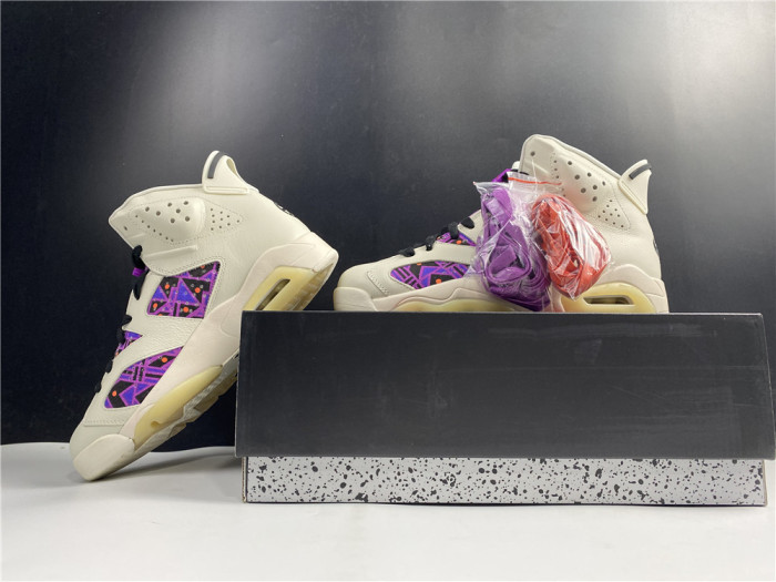 air jordan 6 retro quai54 sail black cz4152-101