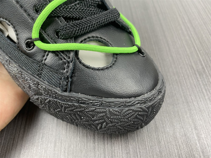 nike blazer low x off-white "black / green" dh7863-001