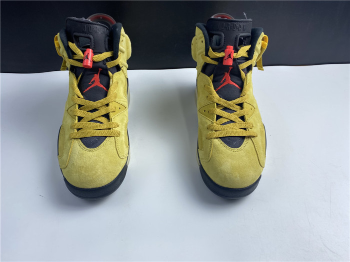 travis scott x air jordan 6 “yellow cactus jack” cn1084-300
