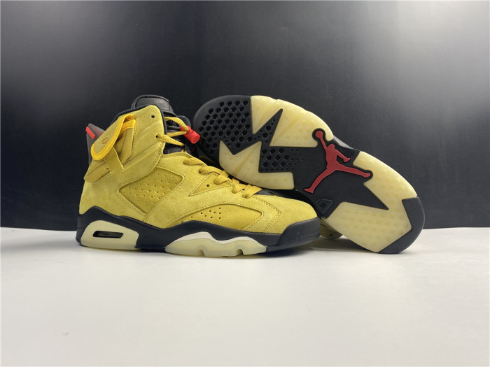 travis scott x air jordan 6 “yellow cactus jack” cn1084-300