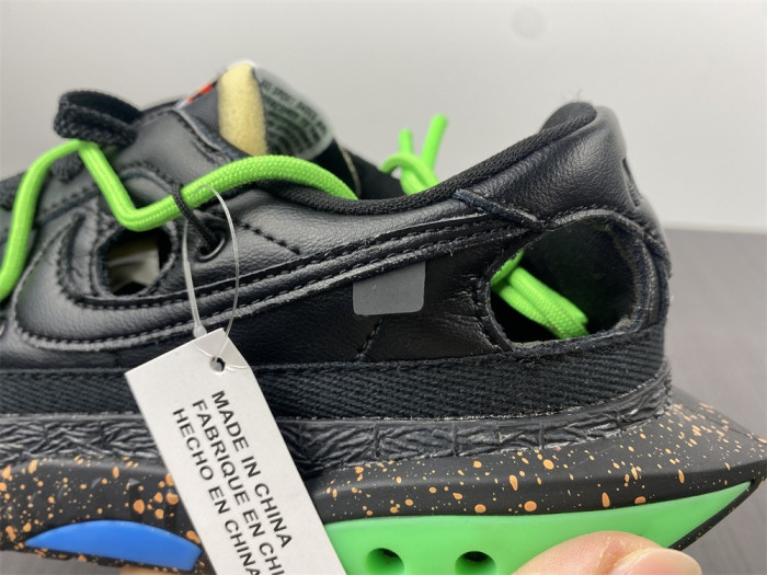 nike blazer low x off-white "black / green" dh7863-001