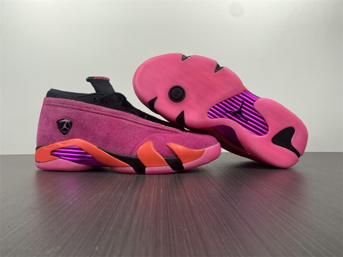 air jordan 14 low wmns “shocking pin dh4121-600