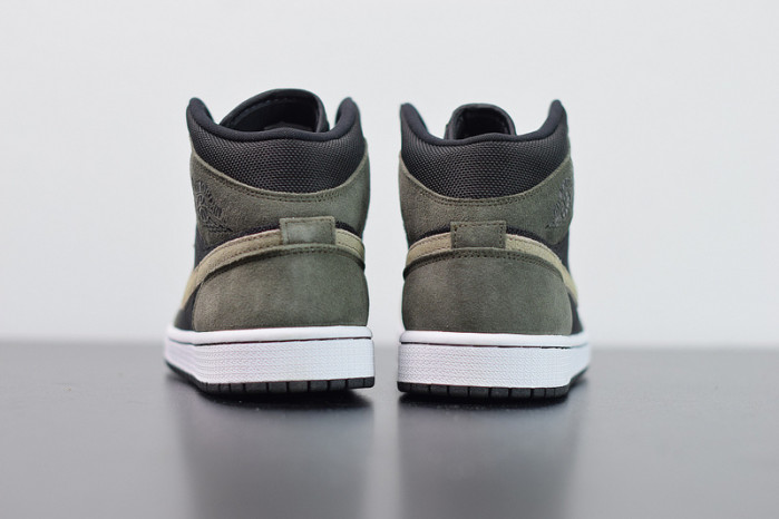 air jordan 1 mid military olive bq6472-030