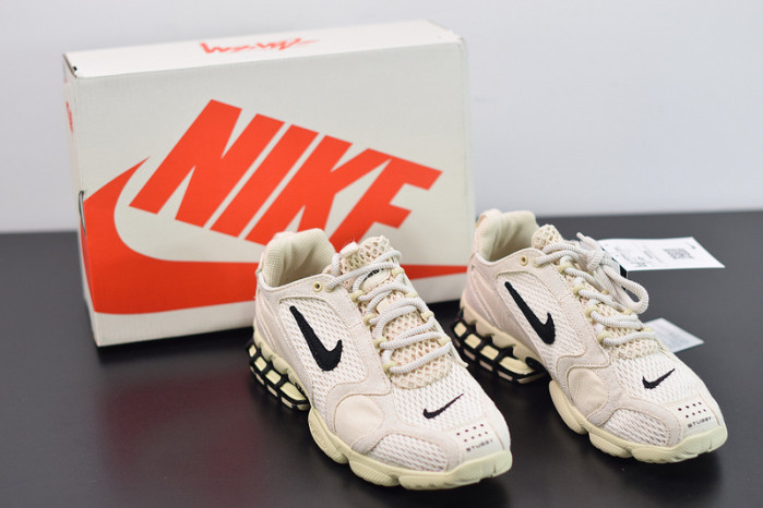 nike air zoom spiridon cage 2 stussy fossil cq5486-200
