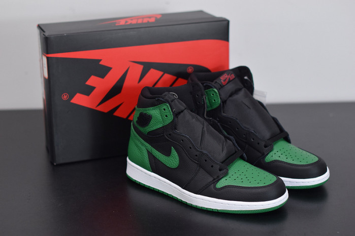 air jordan 1 retro high pine green black 555088-030