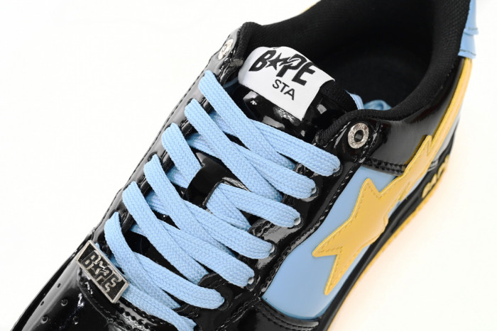 bape sta to low black, blue, and yellow