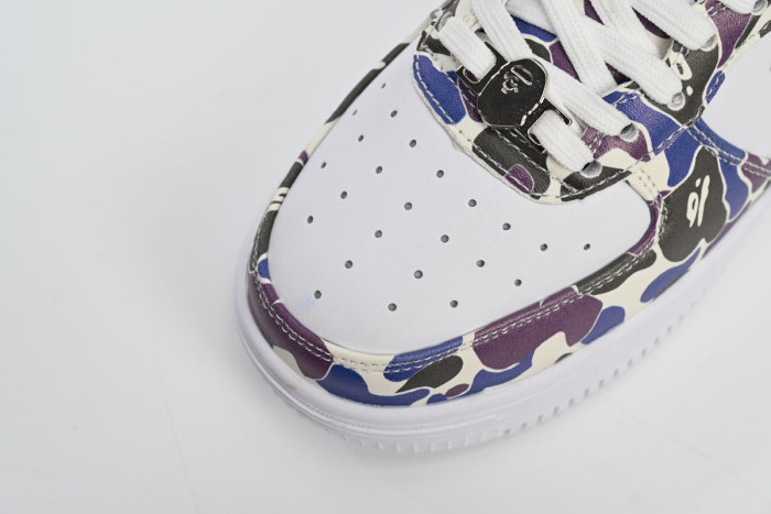 bape sta to low white purple color spray