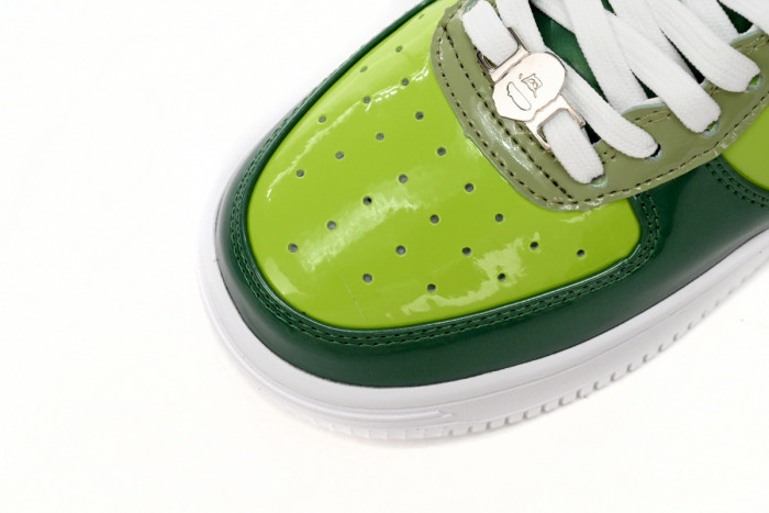 bape sta to low black green mirror surF**e
