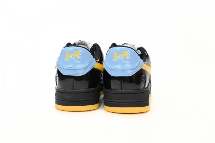 bape sta to low black, blue, and yellow
