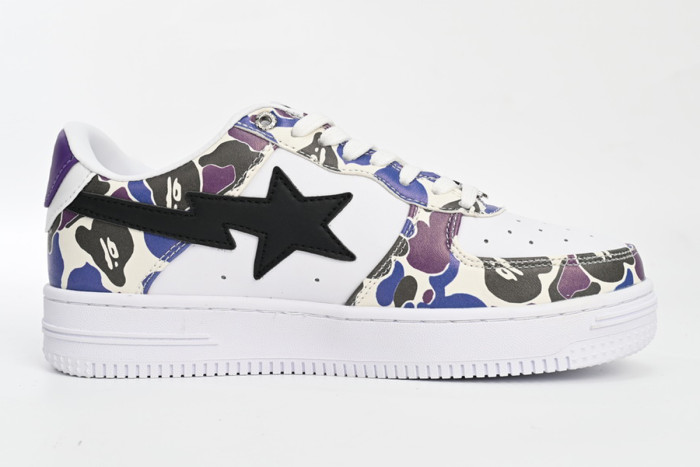 bape sta to low white purple color spray