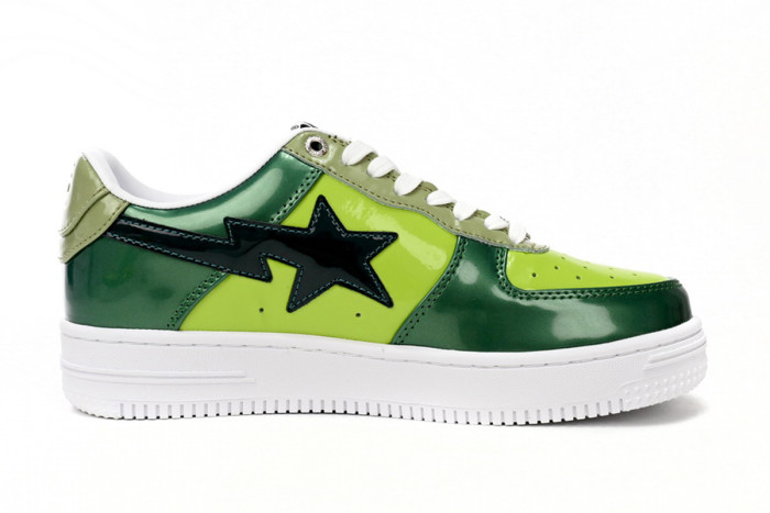 bape sta to low black green mirror surF**e