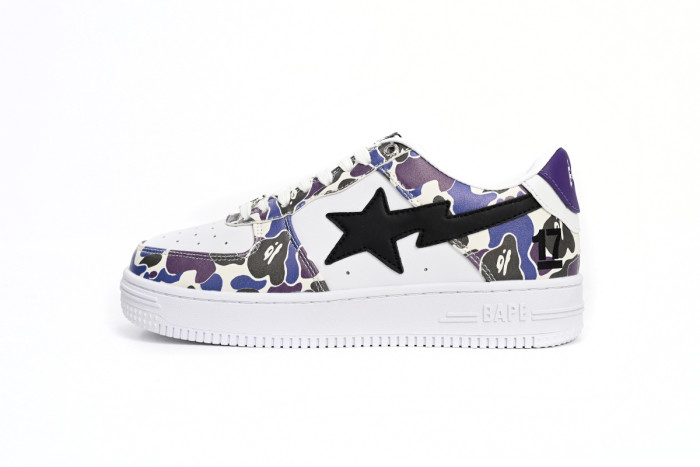 bape sta to low white purple color spray