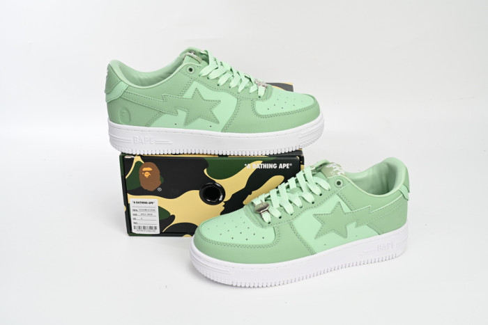 bape sta to low apple green