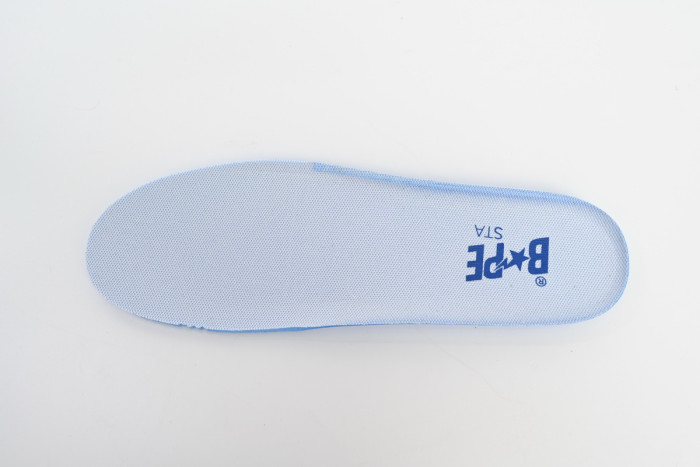 bape sta to low black blue color spray painting