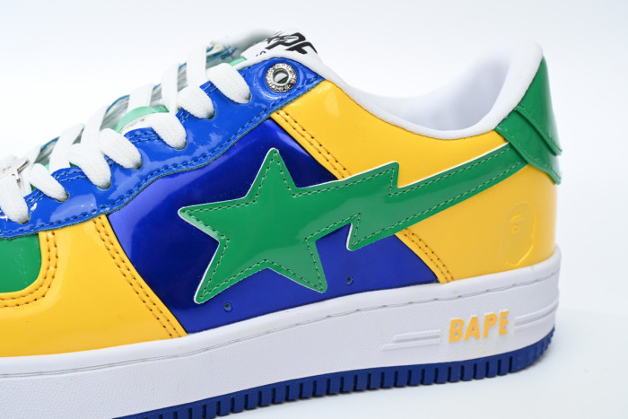 bape sta to low black yellow green orchid