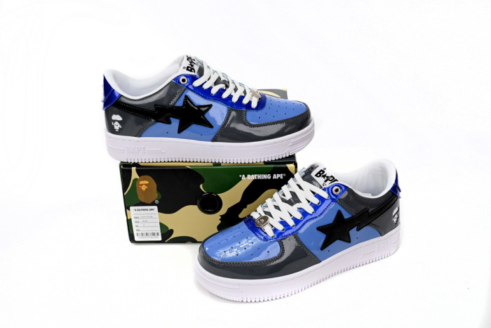 bape sta low navy color combo blue mirror surF**e 1h20191046-nvy