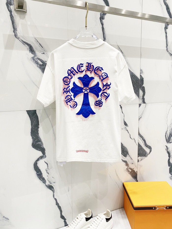 Chrome Hearts Short Sleeve Shirt cross-shaped letters CP00111