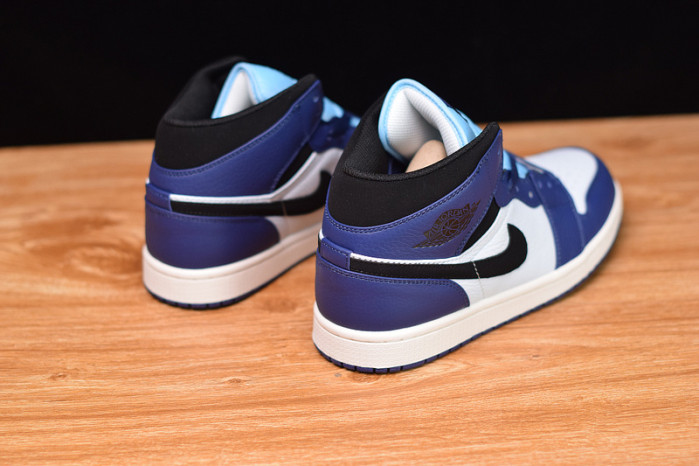 air jordan 1 mid deep royal blue black 852542-400