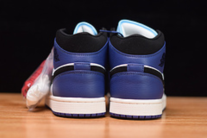 air jordan 1 mid deep royal blue black 852542-400