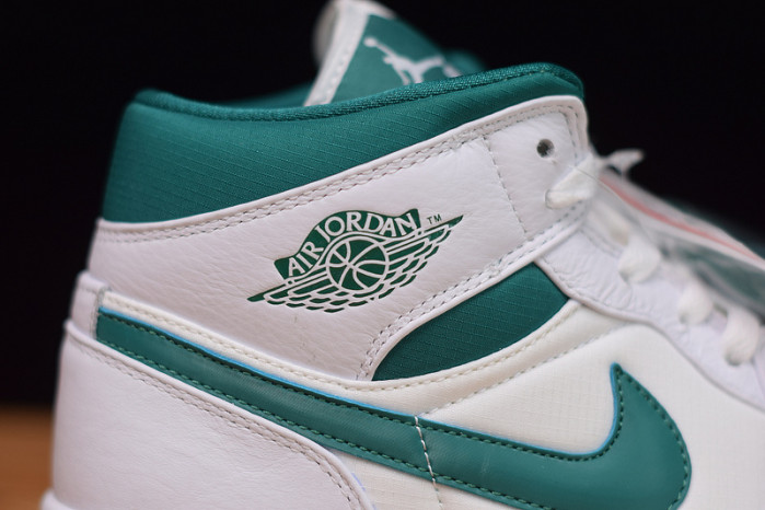 air jordan 1 mid white mystic green cd6759-103