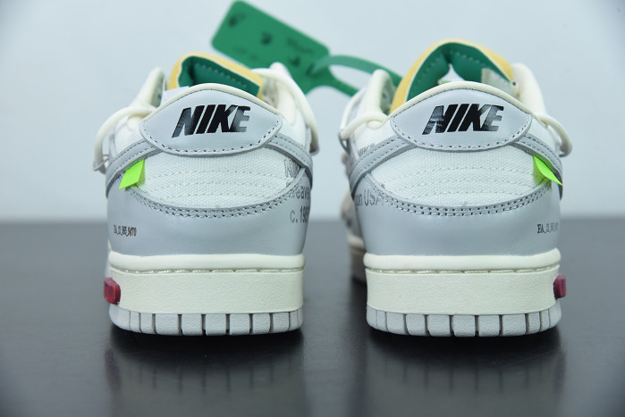 nike dunk low off-white lot 25 dm1602-121