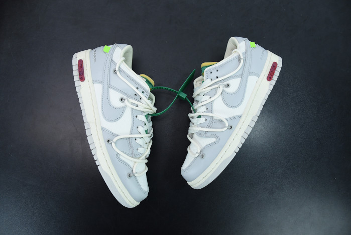 nike dunk low off-white lot 25 dm1602-121