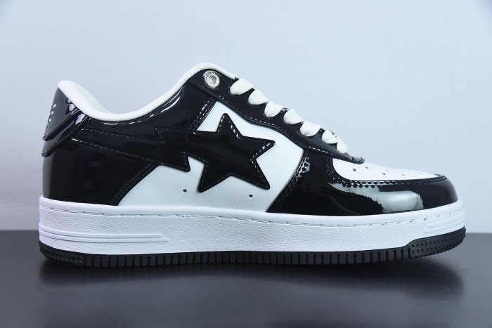 bape sta to low black whit e001fwh701001_blk_a
