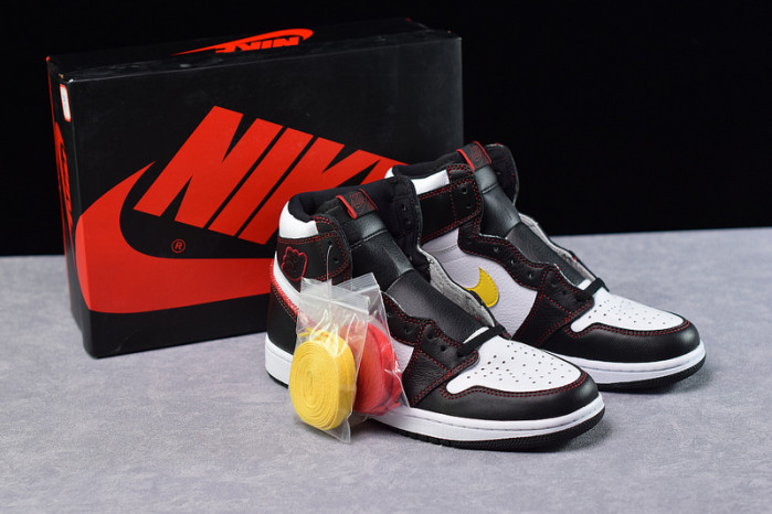 air jordan 1 retro high defiant white black gym red cd6579-071