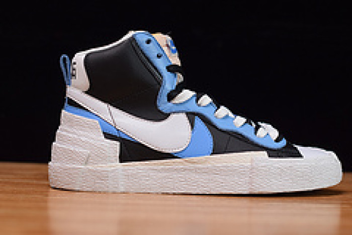 nike blazer mid sacai white black legend blue bv0072-001