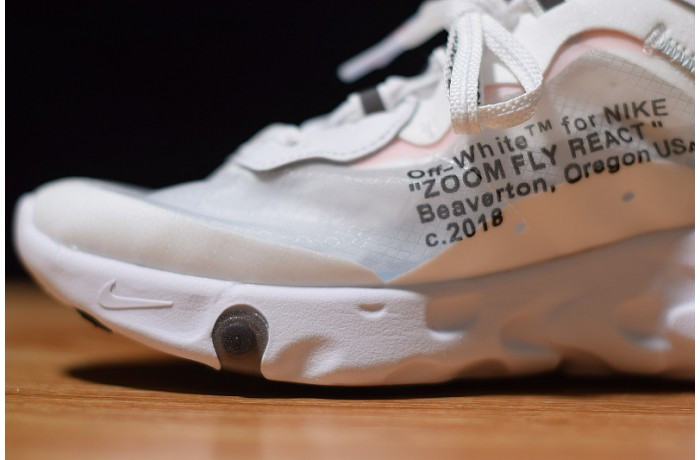 nike epic react flyknit white racer blue aq0068-100