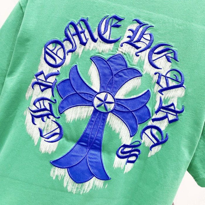 Chrome Hearts Short Sleeve Shirt cross-shaped letters CP00111