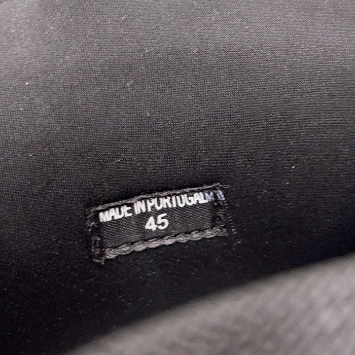 lanvin leather curb black grey