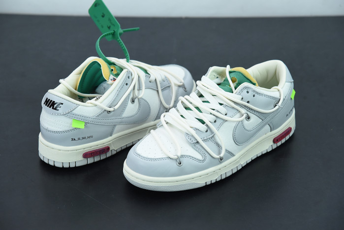 nike dunk low off-white lot 25 dm1602-121