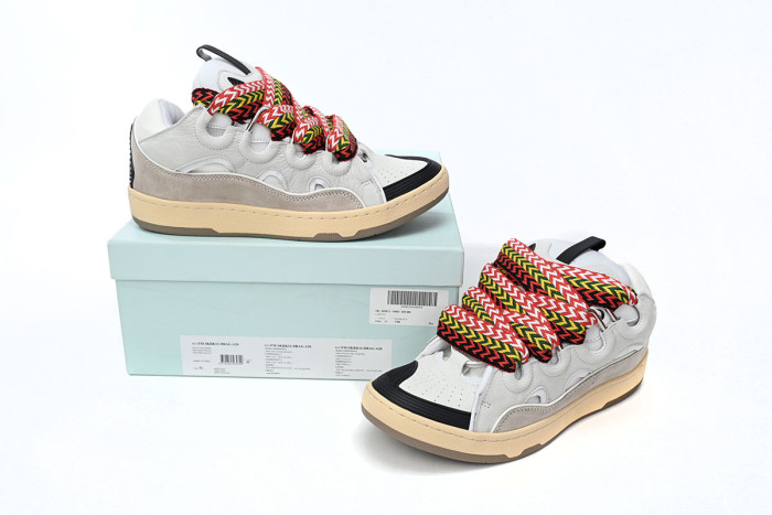 lanvin leather curb white ivory