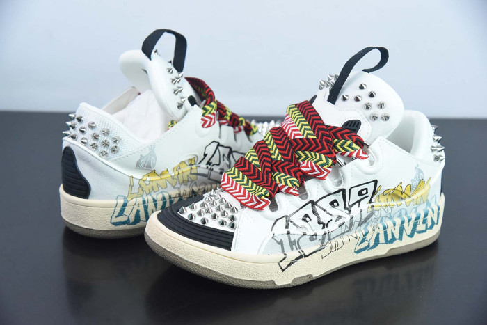 lanvin curb sneaker graffiti