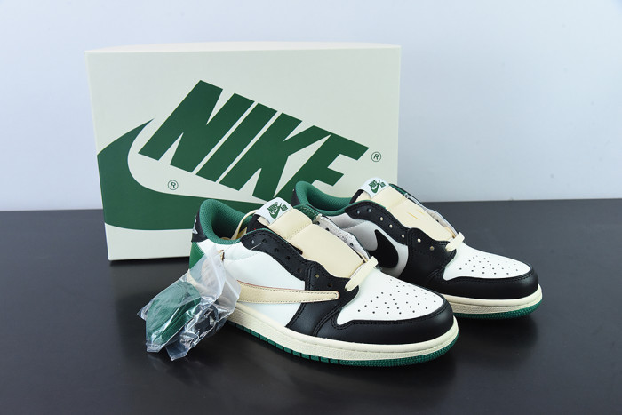 air jordan 1 x travis scott low green black white dm7866- 128