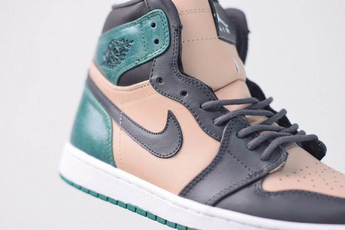 air jordan 1 retro high bio beige anthracite mystic green ah7389-203