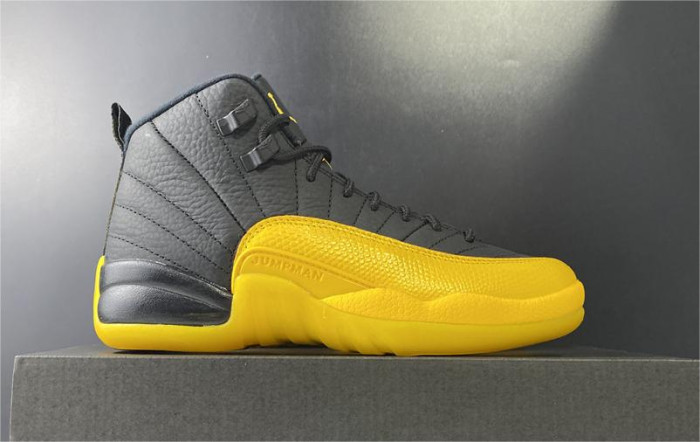 air jordan 12 retro black university gold 130690-070