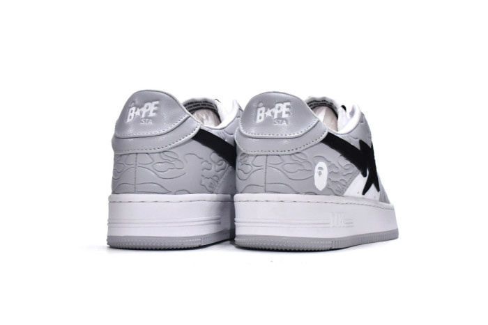 bape sta low grey black white 1h70-191-002