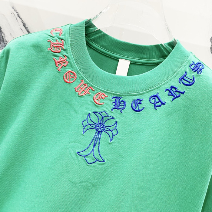 Chrome Hearts Short Sleeve Shirt cross-shaped letters CP00111