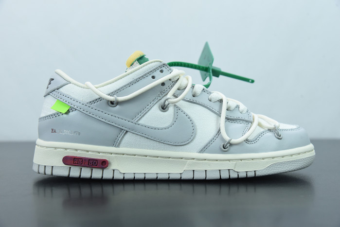 nike dunk low off-white lot 25 dm1602-121