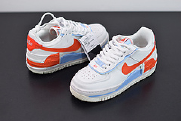nike air force 1 shadow summit white team orange cq9503-100