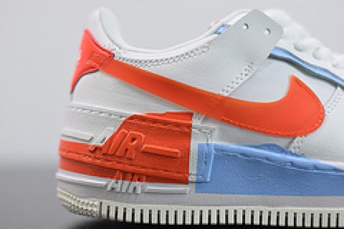 nike air force 1 shadow summit white team orange cq9503-100
