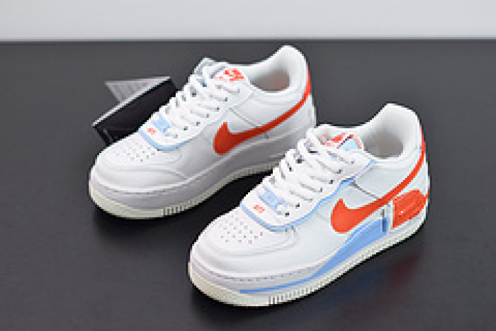 nike air force 1 shadow summit white team orange cq9503-100