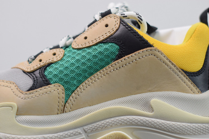 balcia triple s beige green yellow 483513 w06e3 7070