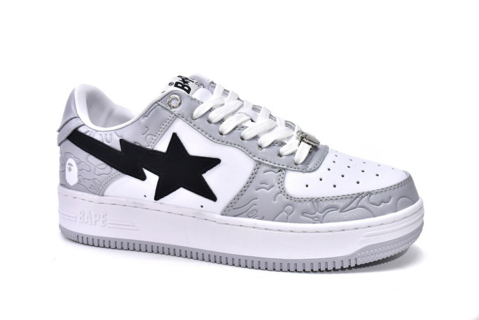 bape sta low grey black white 1h70-191-002