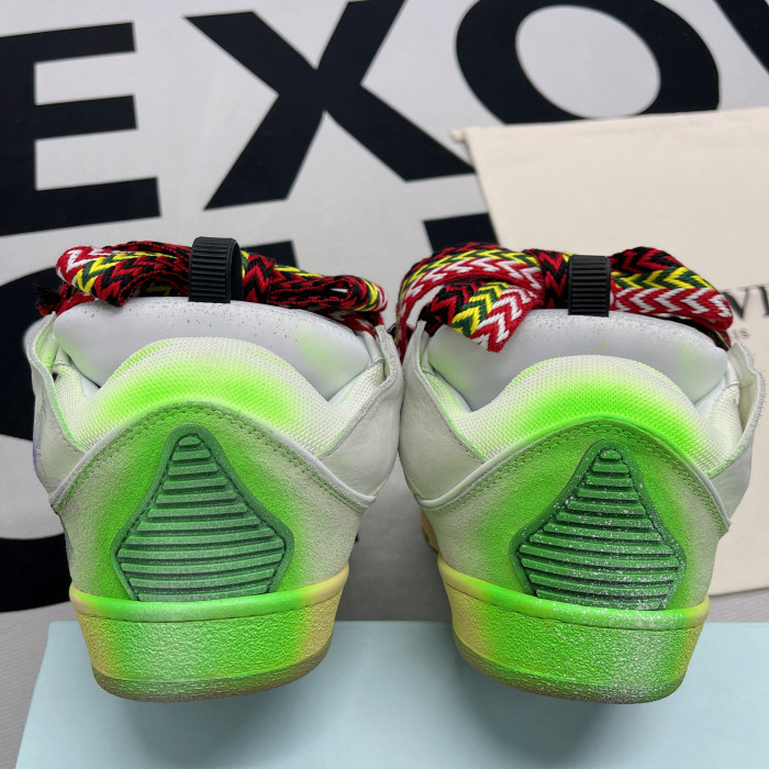 lanvin leather curb white multi