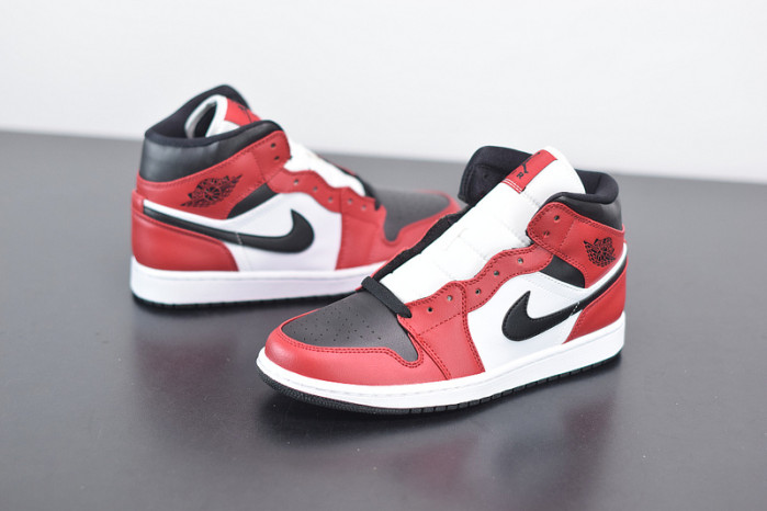 air jordan 1 mid chicago toe 554724-069