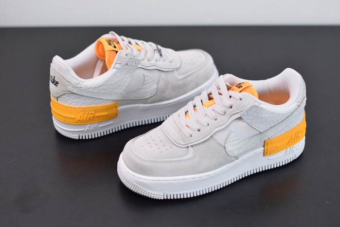 nike air force 1 shadow vast grey laser orange cu3446-001