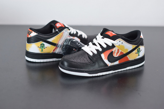 nike sb dunk low raygun tie-dye black bq6832-001
